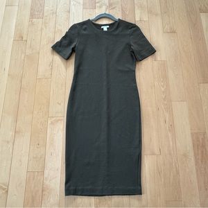 Khaki midi dress - H&M size small